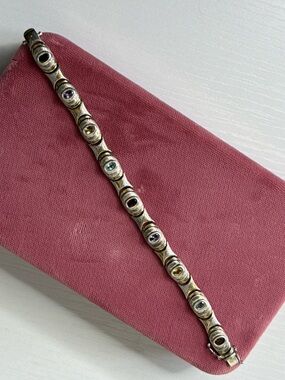 Vintage Sterling Silver Multi-Gemstone Bracelet